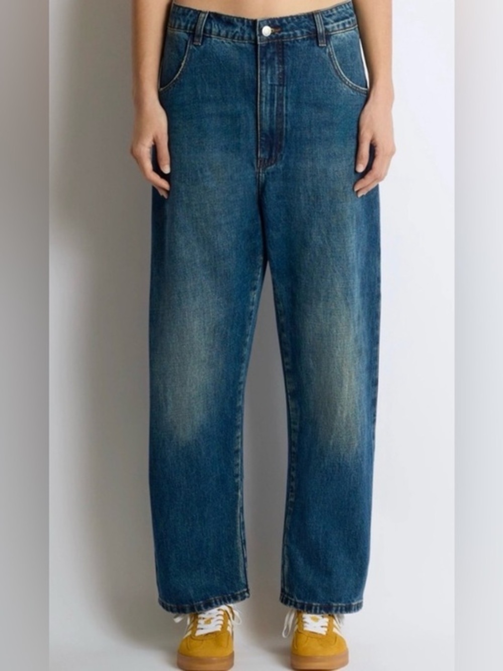 Roucha Barrel‑Leg Dahm Denim Jeans Japan Wash – NWOT C 10 12 14